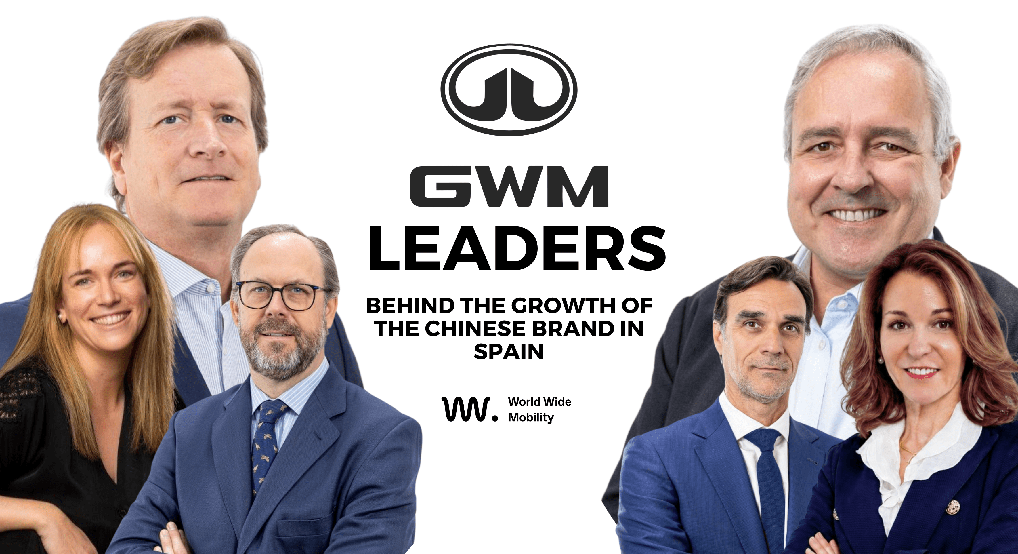 Cover image featuring the leaders of GWM Spain, highlighting the executive team behind the growth of Great Wall Motor in the Spanish automotive market.