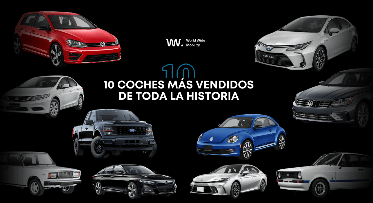 Ranking mundial de los coches más vendidos de la historia: Toyota Corolla, Ford F-Series, Volkswagen Golf, entre otros.