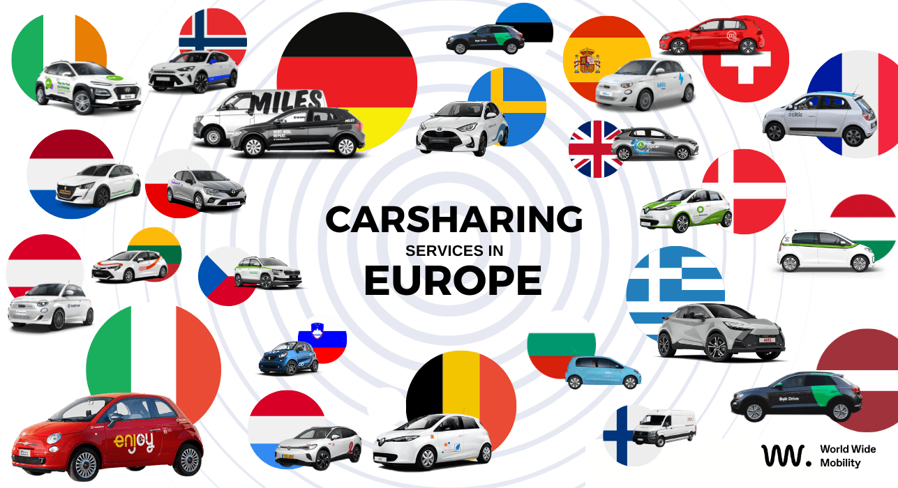 carsharing services in europe